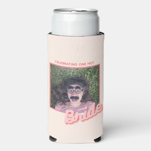 Bachelorette Party roze Retro Koelbox Seltzer Blikjeskoeler (Seltzer Voorkant)