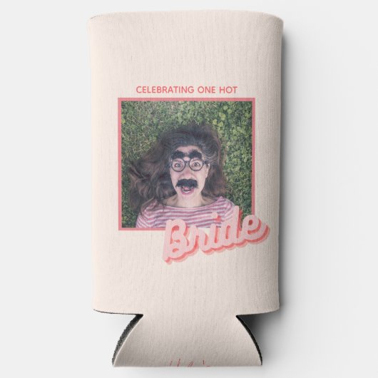 Bachelorette Party roze Retro Koelbox Seltzer Blikjeskoeler (Voorkant)