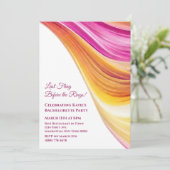 Bachelorette Party-Roze Sinaasappel Geel- Kaart (Staand voorkant)