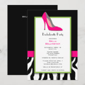 Bachelorette Party - Roze - uitnodiging (Voorkant / Achterkant)