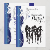 Bachelorette Party - Sapphire Blue Kaart (Voorkant / Achterkant)