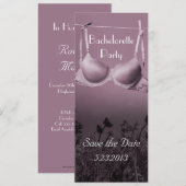 Bachelorette Party Save The Date (Voorkant / Achterkant)