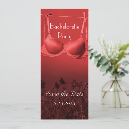 Bachelorette Party Save The Date (Staand voorkant)