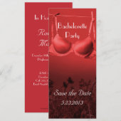 Bachelorette Party Save The Date (Voorkant / Achterkant)