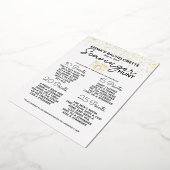 Bachelorette Party Scavenger Hunt Spel Fun Bridal Folie Uitnodiging (Gedraaid)