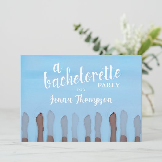 Bachelorette Party Schattige Spa Weekend Kaart (Staand voorkant)