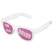 Bachelorette Party Shades voor Bruiloft Bruid Retro Zonnebril (Gekanteld)