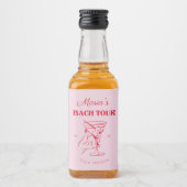 Bachelorette Party Shot Mini fles Label Likeurfles Etiket (Voorkant)