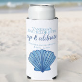 Bachelorette Party Sip and Celebrate Custom Shell Seltzer Blikjeskoeler