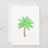 Bachelorette Party Sip Vieren Palm Tree Preppy Kaart (Achterkant)
