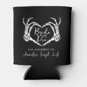 Bachelorette Party Skeleton Heart Bride or Die Blikjeskoeler (Voorkant)