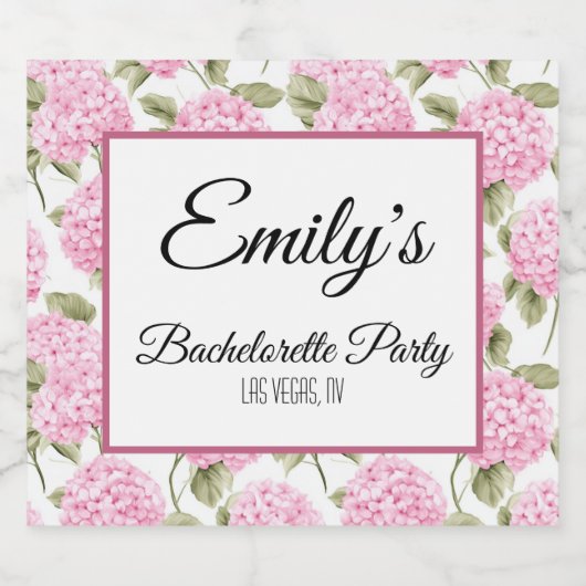 Bachelorette Party Sparkling Wijnetiket (Enkel label)