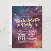 Bachelorette Party Stars Sky Galaxy Constellations Kaart (Voorkant)