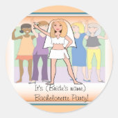 Bachelorette Party Sticker (Voorkant)