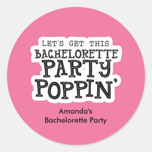 Bachelorette Party Sticker (Voorkant)