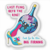 Bachelorette party sticker (Voorkant)