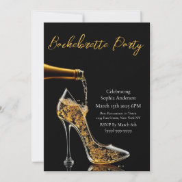 Bachelorette Party-Stiletto en Bubbly Kaart