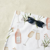 Bachelorette party strand van Roze girly modern dr Strandlaken (In situ)