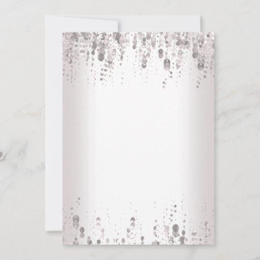 Bachelorette Party | Subtle Silver Kaart (Achterkant)