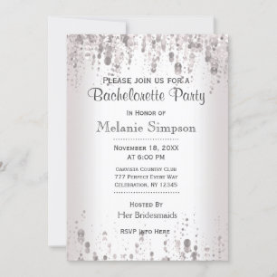 Bachelorette Party Subtle Silver Kaart