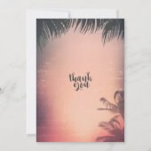 Bachelorette Party Summer Beach Palm Trees Lichten Kaart (Achterkant)