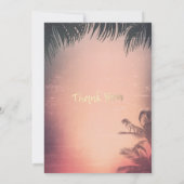 Bachelorette Party Summer Beach Palm Trees Lichten Kaart (Achterkant)