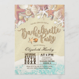 Bachelorette Party Summer Beach Starfish Seashell Kaart
