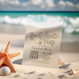 Bachelorette Party Summer Beach Starfish Seashell Kaart