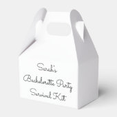 Bachelorette Party Survival Kit Boxes Hen Weekend Bedankdoosjes (Voorkant Zijde)