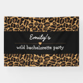Bachelorette Party Trendy Wild Leopard Print Spandoek (Horizontaal)