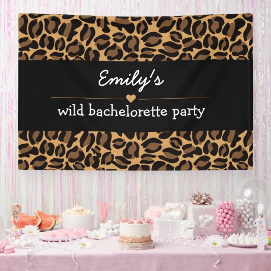 Bachelorette Party Trendy Wild Leopard Print Spandoek (Feest)