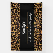 Bachelorette Party Trendy Wild Leopard Print Spandoek (Verticaal)