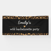 Bachelorette Party Trendy Wild Leopard Print Spandoek (Horizontaal)