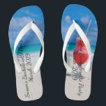 Bachelorette Party Tropical Beach Drink Cruise Teenslippers<br><div class="desc">Dit ontwerp werd gecreeerd door digitale kunst. Het kan worden gepersonaliseerd door de aanpassingsknoop te klikken en de kleur te veranderen, een naam, initialen of uw favoriete woorden toe te voegen. Neem contact met me op colorflowcreations@gmail.com als je dit ontwerp op een ander product wilt gebruiken. Koop mijn oorspronkelijke abstracte...</div>