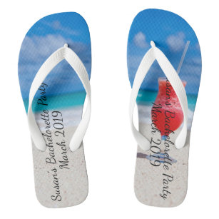Bachelorette Party Tropical Beach Drink Cruise Teenslippers