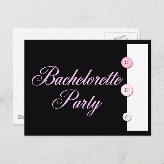 Bachelorette Party Uitnodiging Briefkaart (Voorkant / Achterkant)