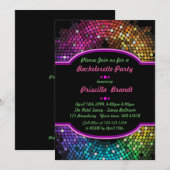 Bachelorette Party-uitnodiging, trendy, chic, Disc Kaart (Voorkant / Achterkant)