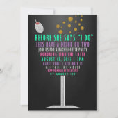 Bachelorette Party-uitnodigingen - Glitter Kaart (Voorkant)