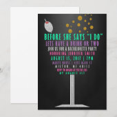 Bachelorette Party-uitnodigingen - Glitter Kaart (Voorkant / Achterkant)