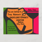Bachelorette Party uitnodigingsontwerp Uitnodiging Briefkaart (Voorkant)