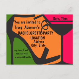 Bachelorette Party uitnodigingsontwerp Uitnodiging Briefkaart