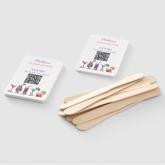 Bachelorette Party VENMO de bruid een cocktail Handwaaier (Niet-gemonteerd)