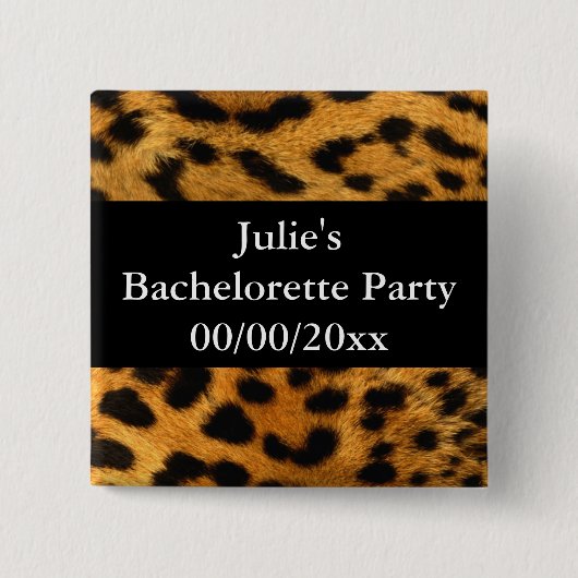 Bachelorette Party Vierkante Button 5,1 Cm (Voorkant)