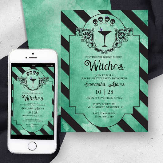 Bachelorette Party Volwassen Halloween Uitnodiging