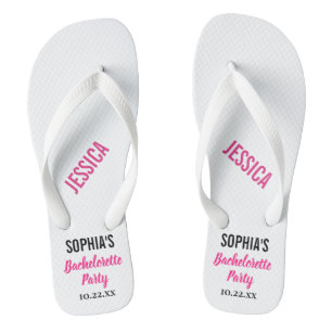 Bachelorette Party voor moderne typografie Teenslippers