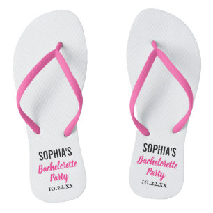 Bachelorette Party voor moderne typografie Teenslippers