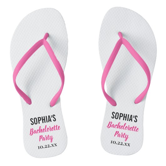 Bachelorette Party voor moderne typografie Teenslippers (Voetbed)