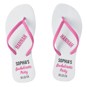 Bachelorette Party voor moderne typografie Teenslippers