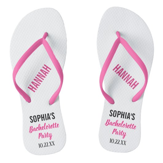 Bachelorette Party voor moderne typografie Teenslippers (Voetbed)