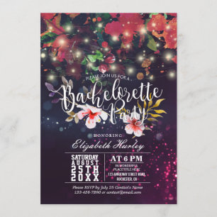 Bachelorette Party Vrijgezellenfeest Burgundy Flor Kaart